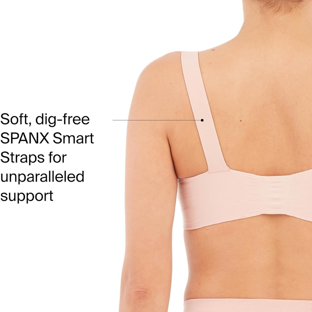 SPANX Bra-Llelujah! Lightly Lined bralette. sz XL in Vintage Rose NWOT - Picture 8 of 9